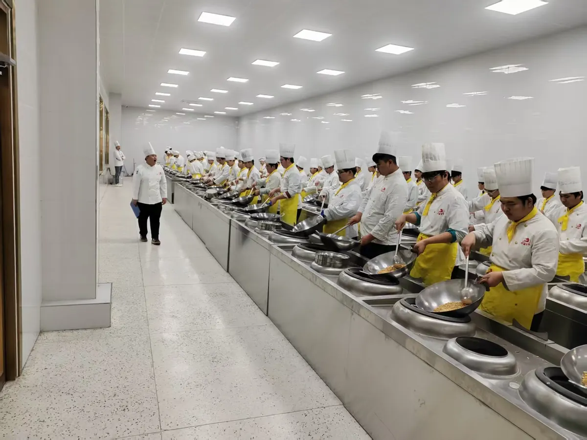 中餐烹饪实训现场